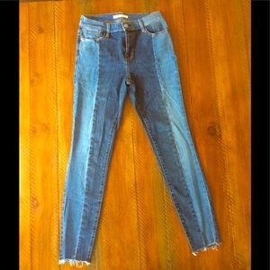 PacSun  Denim High Rise Jeans Color Block 25 EUC